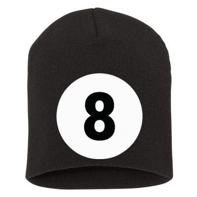 8 Pool Ball 8 Billiards Costume Halloween Group Matching Short Acrylic Beanie