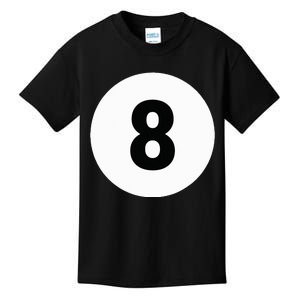 8 Pool Ball 8 Billiards Costume Halloween Group Matching Kids T-Shirt