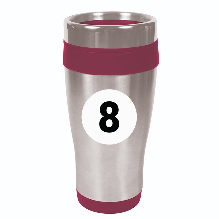 8 Pool Ball 8 Billiards Costume Halloween Group Matching 16oz Travel Tumbler