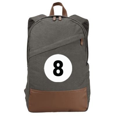 8 Pool Ball 8 Billiards Costume Halloween Group Matching Cotton Canvas Backpack