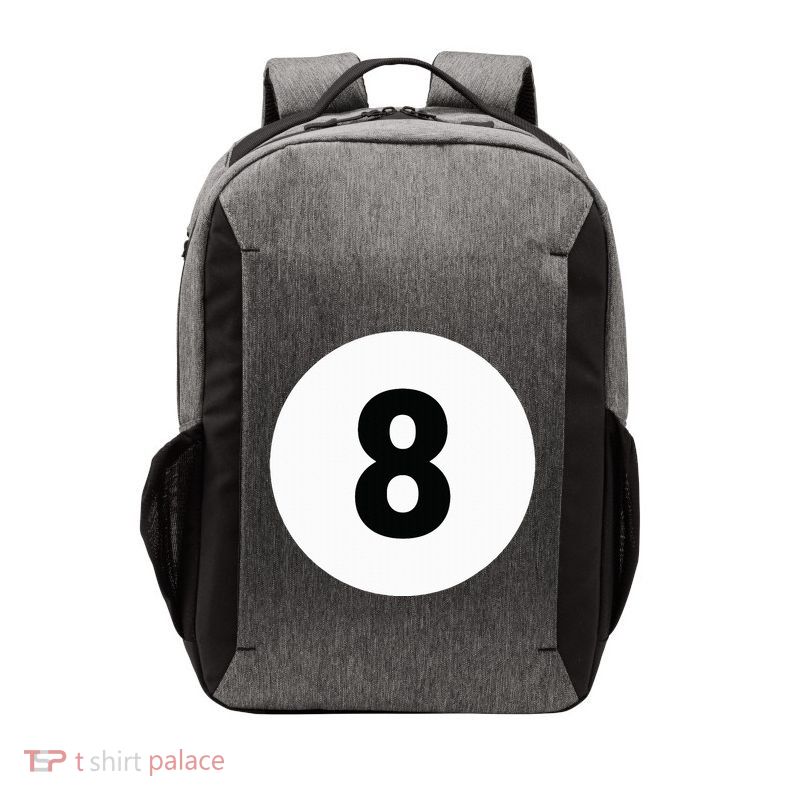 8 Pool Ball 8 Billiards Costume Halloween Group Matching Vector Backpack