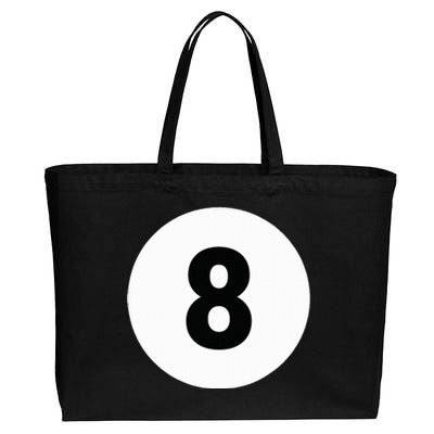 8 Pool Ball 8 Billiards Costume Halloween Group Matching Cotton Canvas Jumbo Tote