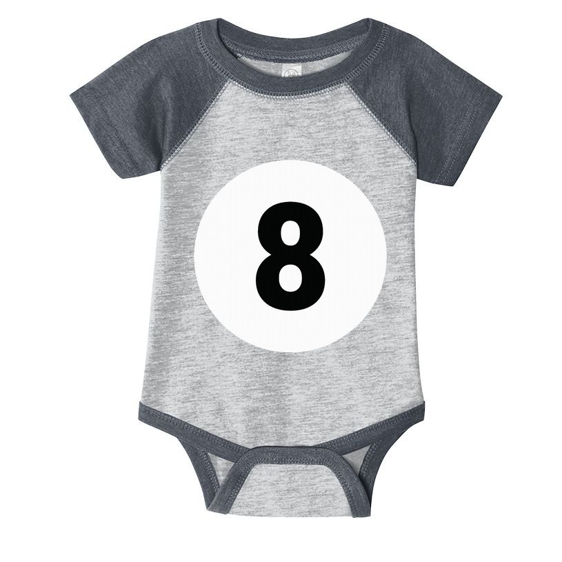 8 Pool Ball 8 Billiards Costume Halloween Group Matching Infant Baby Jersey Bodysuit