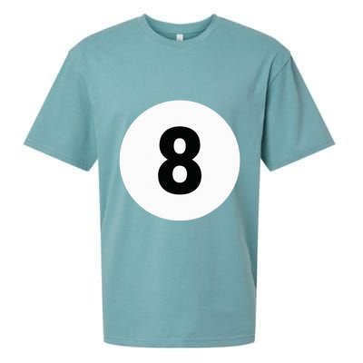 8 Pool Ball 8 Billiards Costume Halloween Group Matching Sueded Cloud Jersey T-Shirt
