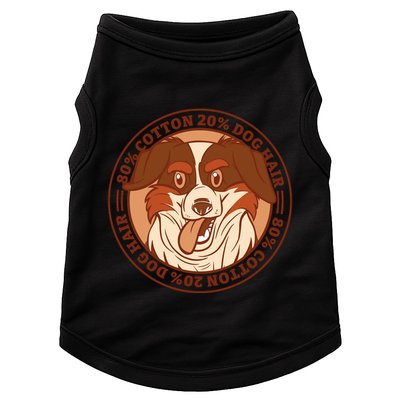80 Percent Cotton 20 Percent Dog Hair Funny Doggie Tank