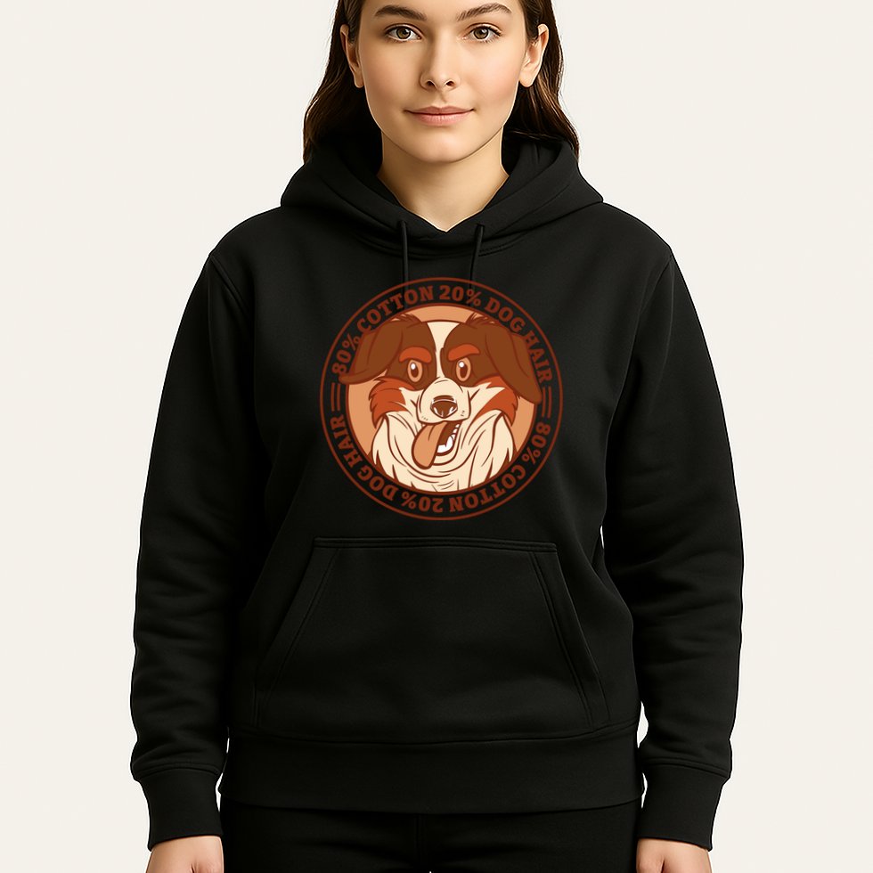 80 Percent Cotton 20 Percent Dog Hair Funny Hoodie