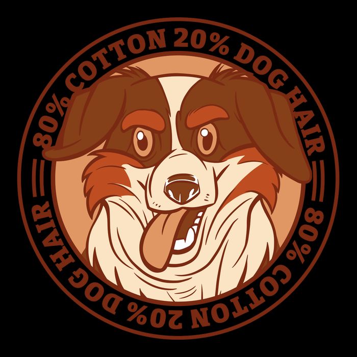 80 Percent Cotton 20 Percent Dog Hair Funny Drawstring Bag