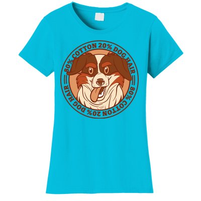 80 Percent Cotton 20 Percent Dog Hair Funny Women's T-Shirt