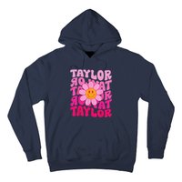 80S Pink Funny Smile Pink Flower Emoji TâYlor Repeat Hoodie