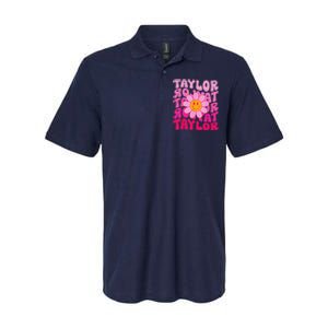 80S Pink Funny Smile Pink Flower Emoji TâYlor Repeat Softstyle Adult Sport Polo