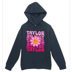 80S Pink Funny Smile Pink Flower Emoji TâYlor Repeat Urban Pullover Hoodie