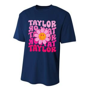 80S Pink Funny Smile Pink Flower Emoji TâYlor Repeat Performance Sprint T-Shirt