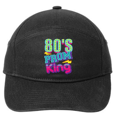 80s Prom King Funny Disco Throwback Nostalgic Gift 7-Panel Snapback Hat