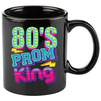 80s Prom King Funny Disco Throwback Nostalgic Gift 11oz C Handle Ceramic Mug