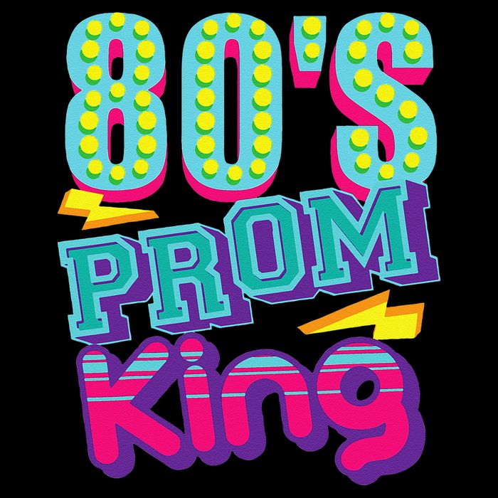 80s Prom King Funny Disco Throwback Nostalgic Gift Drawstring Bag