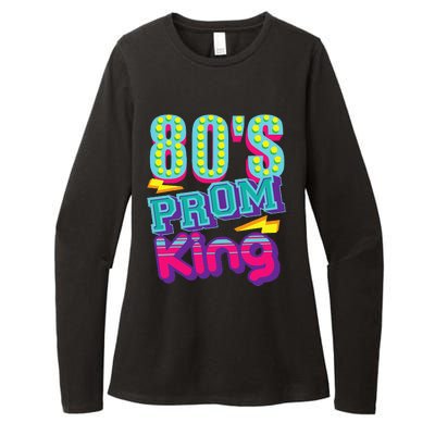 80s Prom King Funny Disco Throwback Nostalgic Gift Womens CVC Long Sleeve Shirt