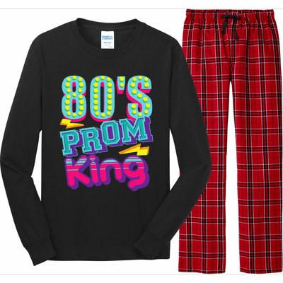 80s Prom King Funny Disco Throwback Nostalgic Gift Long Sleeve Pajama Set