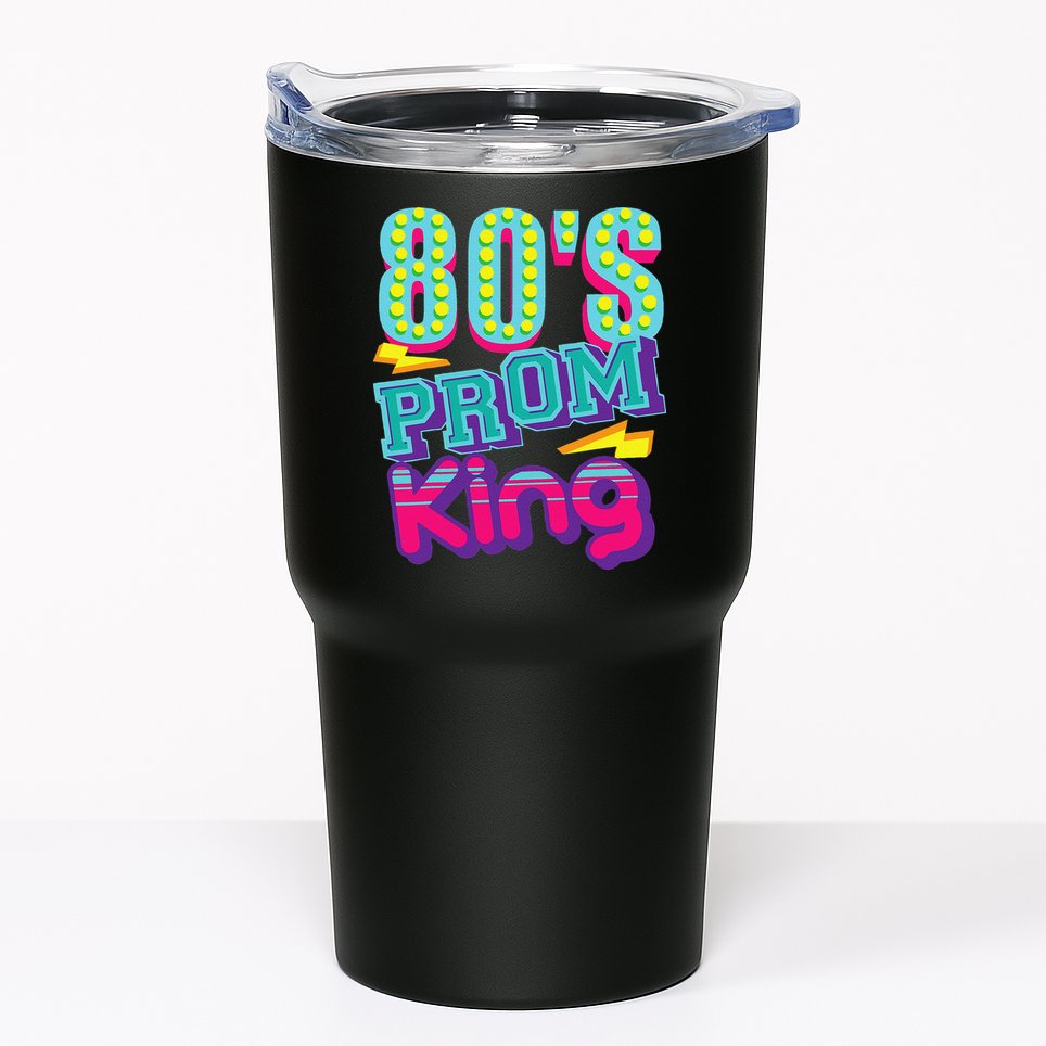 80s Prom King Funny Disco Throwback Nostalgic Gift Tumbler