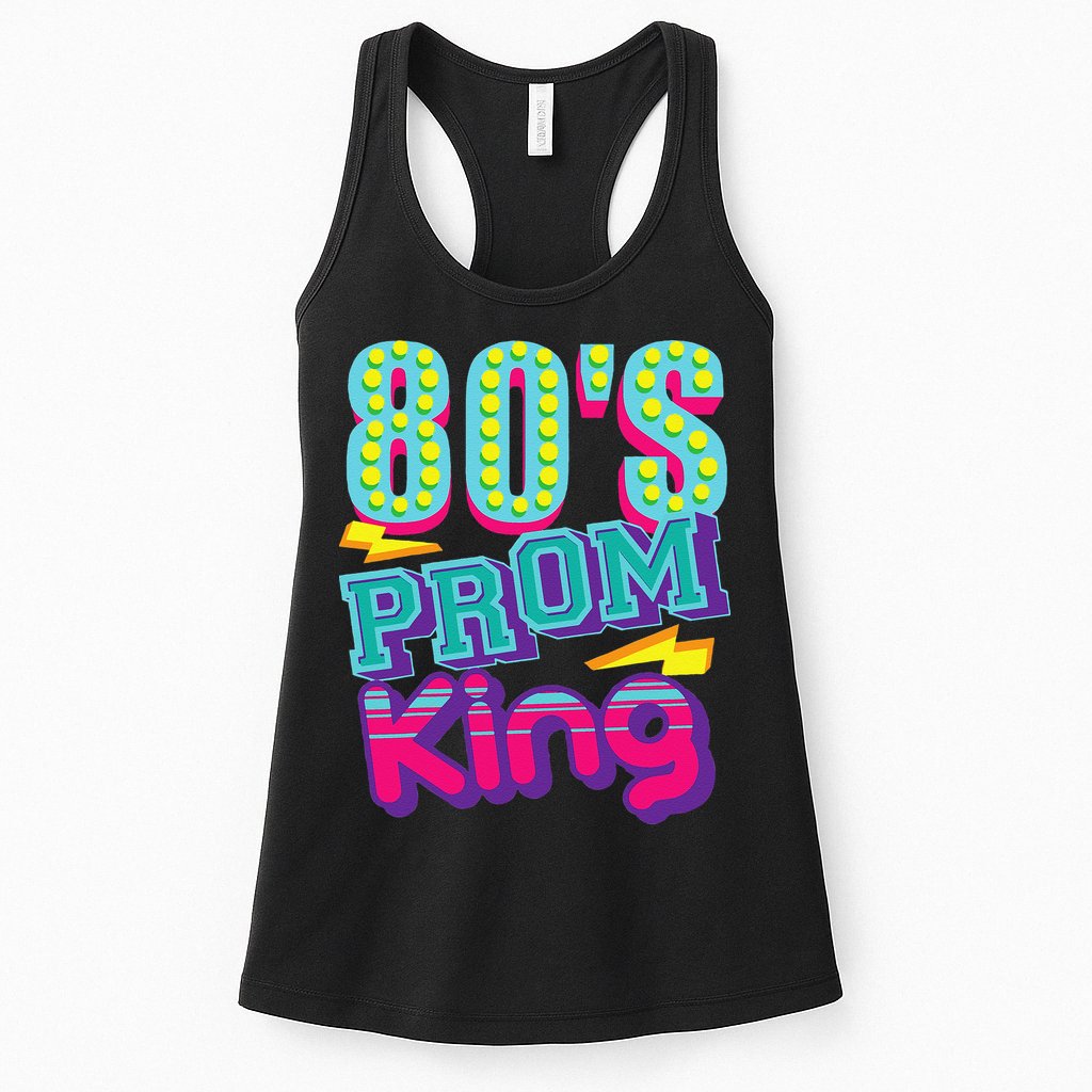 80s Prom King Funny Disco Throwback Nostalgic Gift Womens Tank Top