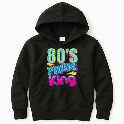 80s Prom King Funny Disco Throwback Nostalgic Gift Kids Hoodie