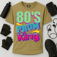 80s Prom King Funny Disco Throwback Nostalgic Gift Cooling Performance Crew T-Shirt
