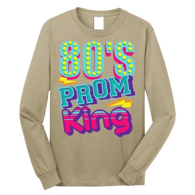 80s Prom King Funny Disco Throwback Nostalgic Gift Long Sleeve Shirt