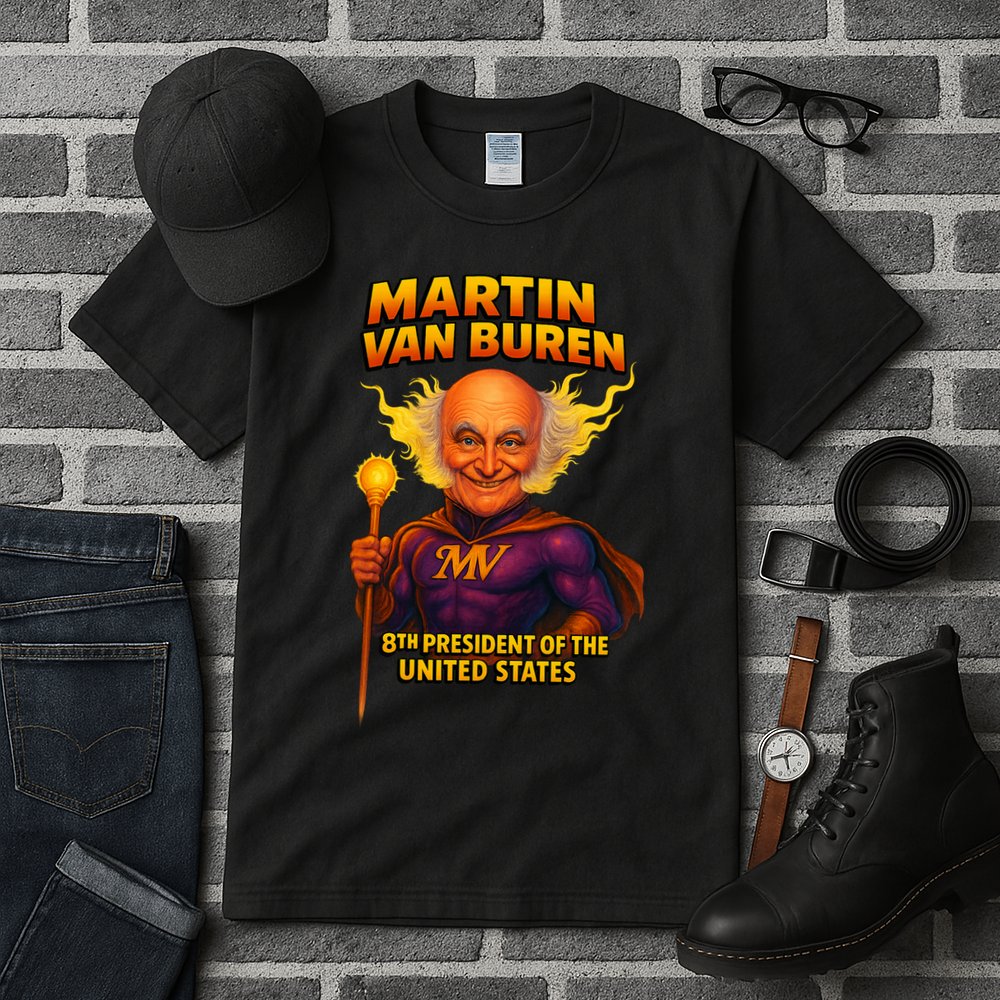 8th President Martin Van Buren The Presidential Chronicles  Tall T-Shirt