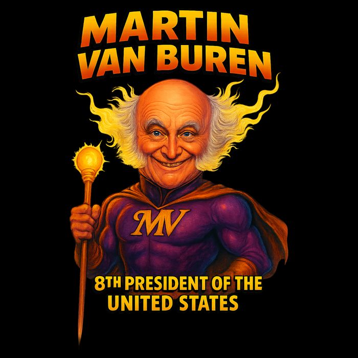 8th President Martin Van Buren The Presidential Chronicles  Flat Bill Trucker Hat