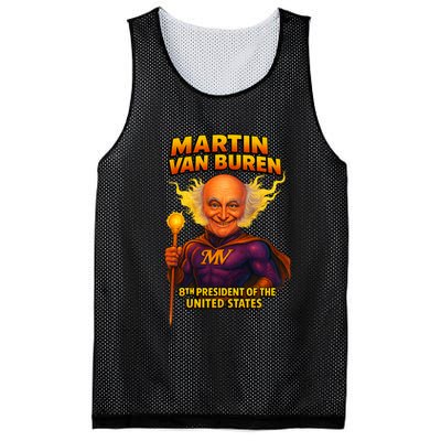 8th President Martin Van Buren The Presidential Chronicles  Mesh Reversible Basketball Jersey Tank