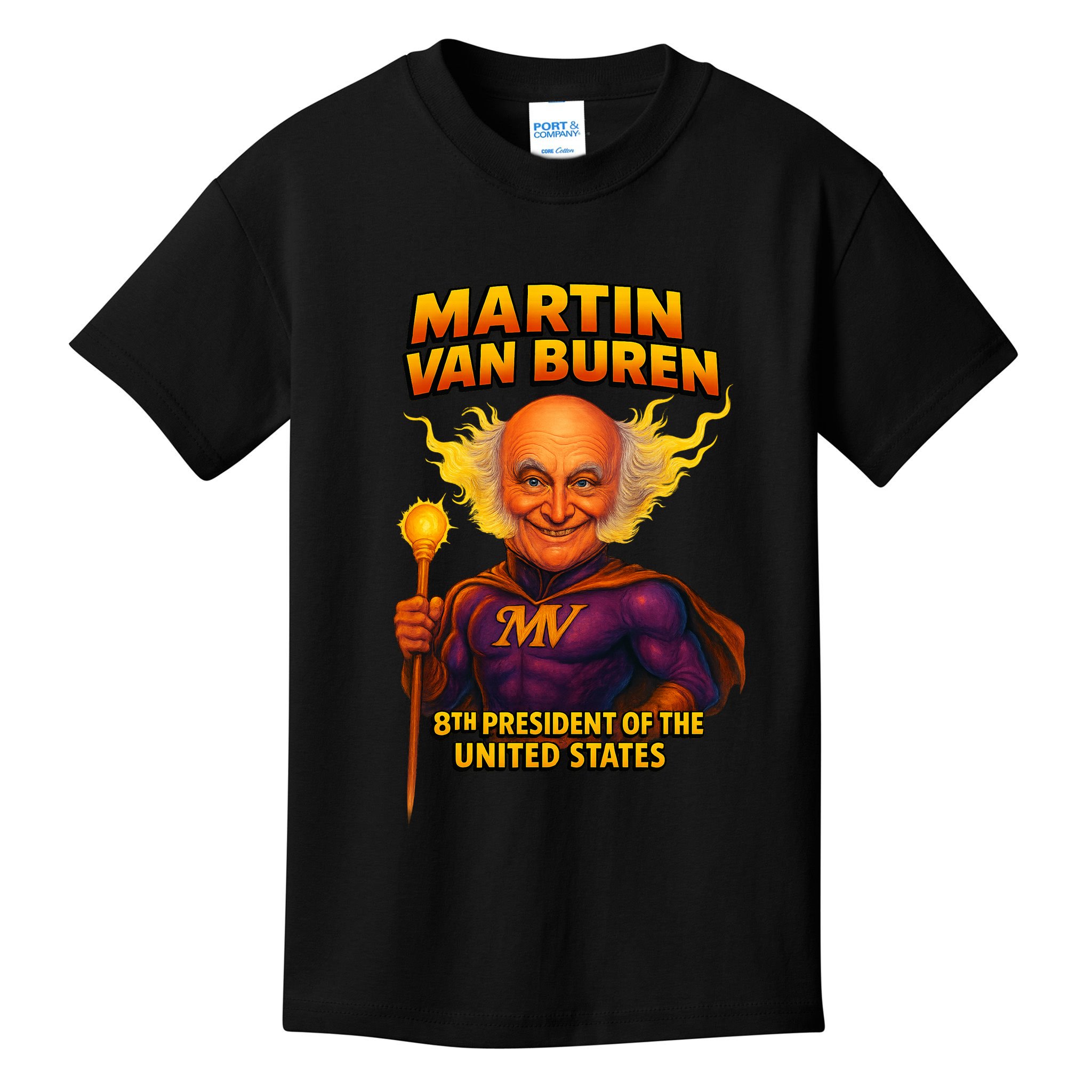 8th President Martin Van Buren The Presidential Chronicles  Kids T-Shirt