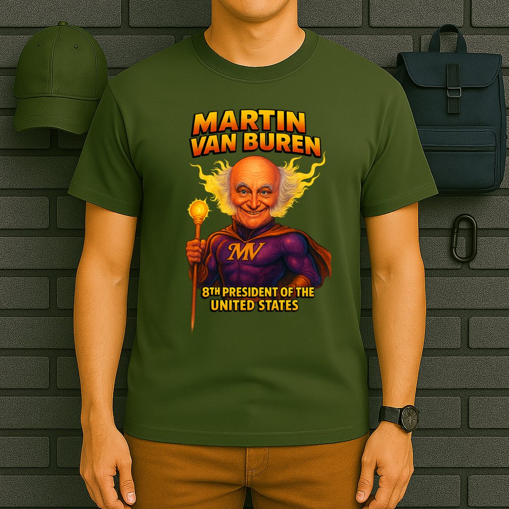 8th President Martin Van Buren The Presidential Chronicles  T-Shirt