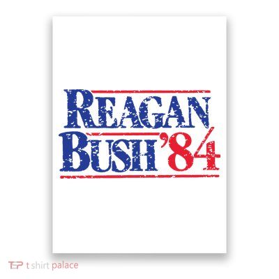 80s Reaganbush 84 Gop Poster