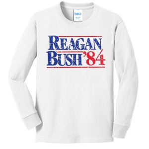 80s Reaganbush 84 Gop Kids Long Sleeve Shirt