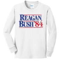 80s Reaganbush 84 Gop Kids Long Sleeve Shirt