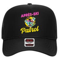 80s Retro Apresski Patrol Wear 90s Skiing High Crown Mesh Back Trucker Hat