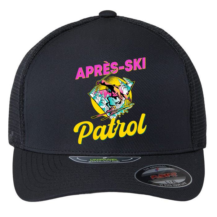 80s Retro Apresski Patrol Wear 90s Skiing Flexfit Unipanel Trucker Cap