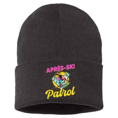 80s Retro Apresski Patrol Wear 90s Skiing Sustainable Knit Beanie