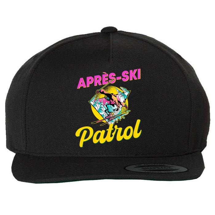 80s Retro Apresski Patrol Wear 90s Skiing Wool Snapback Cap