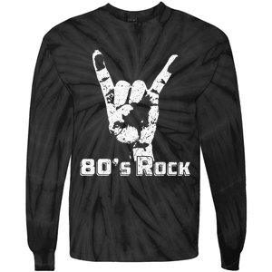 80s Rock Band Tie-Dye Long Sleeve Shirt