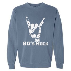 80s Rock Band Garment-Dyed Sweatshirt