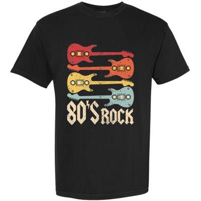 80s Rock Band Guitar Cassette Tape 1980s Vintage 80s Costume Garment-Dyed Heavyweight T-Shirt