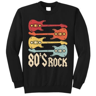 80s Rock Band Guitar Cassette Tape 1980s Vintage 80s Costume Sweatshirt