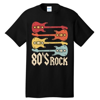 80s Rock Band Guitar Cassette Tape 1980s Vintage 80s Costume Tall T-Shirt