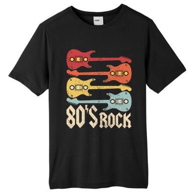 80s Rock Band Guitar Cassette Tape 1980s Vintage 80s Costume Tall Fusion ChromaSoft Performance T-Shirt