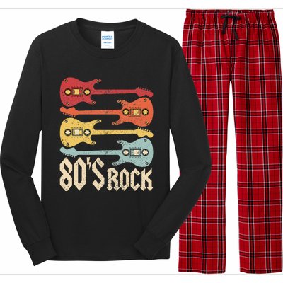 80s Rock Band Guitar Cassette Tape 1980s Vintage 80s Costume Long Sleeve Pajama Set