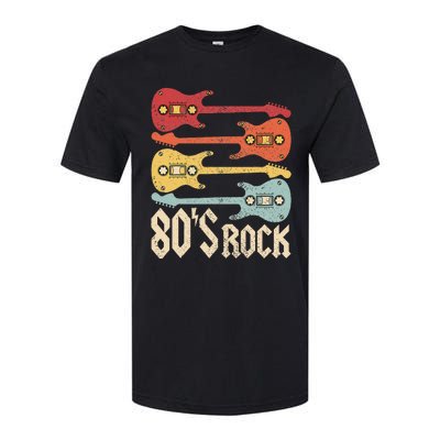 80s Rock Band Guitar Cassette Tape 1980s Vintage 80s Costume Softstyle CVC T-Shirt