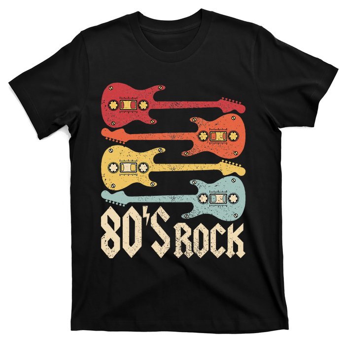 80s Rock Band Guitar Cassette Tape 1980s Vintage 80s T-Shirt