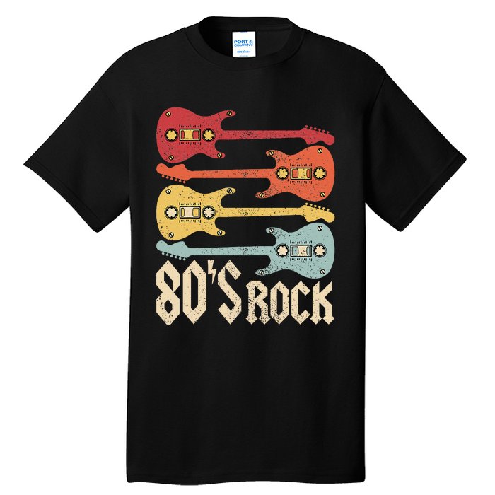 80s Rock Band Guitar Cassette Tape 1980s Vintage 80s Tall T-Shirt