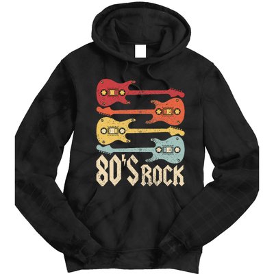 80s Rock Band Guitar Cassette Tape 1980s Vintage 80s Tie Dye Hoodie