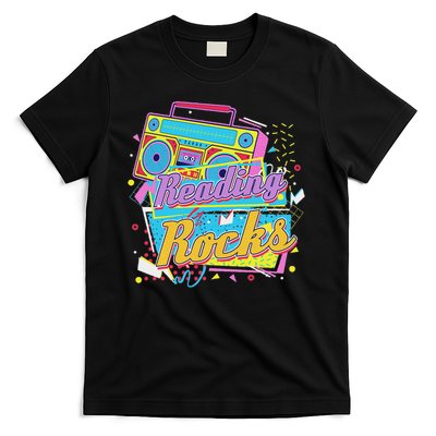 80's Reading Book Lover Reading Rocks  T-Shirt